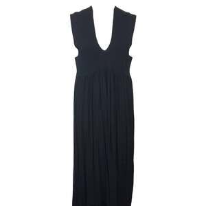 Soon Melbourn Maternity Dress Black Maternity V-neck Gown Women's sz XL